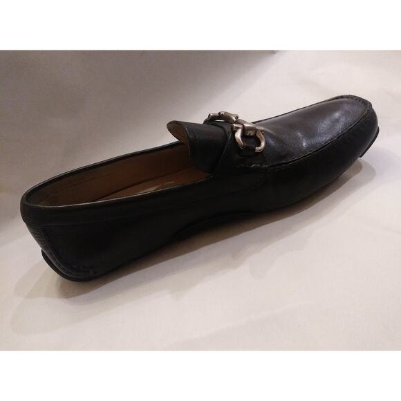 Salvatore Ferragamo Parigi Horse beat Driving Moccasin Shoe, black , Size 9m main image 5